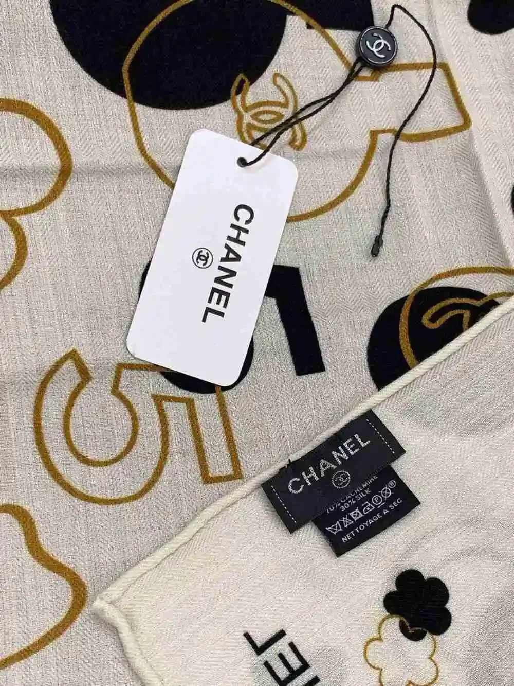 CHANEL Playful Motif Lightweight Scarf